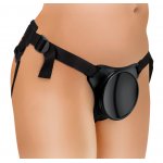 KING COCK ELITE - UPRZĄŻ STRAP-ON NA DILDA I WIBRATORY CZARNA