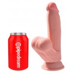 KING COCK PLUS - REALISTYCZNE DILDO Z JĄDRAMI I KULKAMI W ŚRODKU 21.5CM
