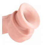 KING COCK PLUS - REALISTYCZNE DILDO Z JĄDRAMI 20CM