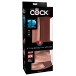 KING COCK PLUS - REALISTYCZNE DILDO Z JĄDRAMI 23CM