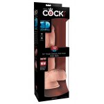 KING COCK PLUS - REALISTYCZNE DILDO Z JĄDRAMI 25CM