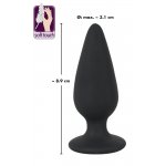 KOREK ANALNY STOŻKOWY CIĘŻKI ŚREDNI(8,9CM)-BLACK VELVETS