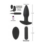 WTYCZKA ANALNA ZDALNIE STEROWNA-BLACK VELVETS