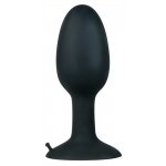 DUŻY ZAOKRĄGLONY KOREK ANALNY Z KULKĄ STYMULACYJNĄ/LARGE SILICONE PLUG