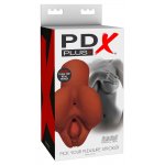 MASTURBATOR-REALISTYCZNA POCHWA Z ANUSEM CIEMNY BRĄZ