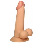 NMC - NATURALNE DILDO Z RÓŻOWYM ŻOŁĘDZIEM I JĄDRAMI 16CM
