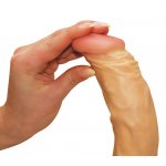 NMC - REALISTYCZNY I ELASTYCZNY WIBRATOR Z JĄDRAMI I PILOTEM