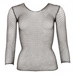 NO:XQSE - KOSZULKA Z GRUBEJ SIATECZKI Z OKRĄGŁYM DEKOLTEM S-L