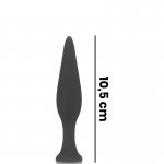 OHMAMA - ZESTAW 3 SILIKONOWYCH KORKÓW ANALNYCH CZARNE