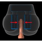 PDX ELITE - REALISTYCZNY MASTURBATOR TORS Z POŚLADKAMI POCHWĄ I ODBYTEM + PILOT