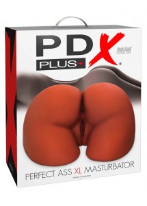 PDX PLUS - MASTURBATOR XL REALISTYCZNY TORS POŚLADKI Z POCHWĄ I ANUSEM BRĄZOWY