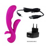 PRETTY LOVE - WIBRATOR ZE STYMULACJĄ ŁECHTACZKI I KROCZA STAMEN