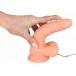 REALISTIXXX - NATURALNY WIBRATOR Z ŻYŁAMI ŻOŁĘDZIEM I PILOTEM 18CM