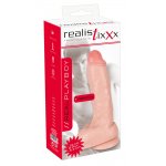 REALISTIXXX - NATURALNY WIBRATOR Z ŻYŁAMI ŻOŁĘDZIEM I PILOTEM 23CM