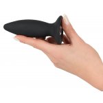 STOŻKOWY KOREK ANALNY WIBRACYJNY L(14,7CM)-BLACK VELVETS