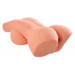 REALISTYCZNY TORS CIAŁO KOBIETY Z 2 TUNELAMI CIELISTY