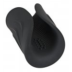 REBEL - PORĘCZNY MASTURBATOR Z WYPUSTKAMI I 2 FUNKCJAMI CZARNY