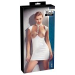 SEKSOWNA MINI SUKIENKA BEZ BIUSTU BIAŁA/VINYL DRESS