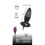 STOŻKOWY KOREK ANALNY WIBRACYJNY S(11CM)-BLACK VELVETS