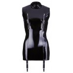 WINYLOWA MINI SUKIENKA Z PASKAMI DO POŃCZOCH/VINYL DRESS WITH SUSPENDERS