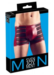SVENJOYMENT - SEKSOWNE BOKSERKI Z CZERWONYMI PASKAMI I SIATECZKĄ