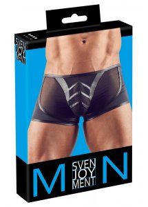 SVENJOYMENT - SEKSOWNE BOKSERKI Z SIATKĄ NA TYŁKU CZARNE