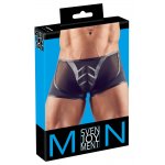 SVENJOYMENT - SEKSOWNE BOKSERKI Z SIATKĄ NA TYŁKU CZARNE