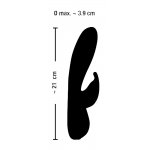 SWEET SMILE - SYLIKONOWY WIBRATOR KRÓLIKA DO STYMULACJI ŁECHTACZKI RÓŻOWY