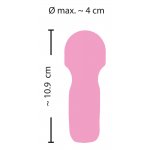 SWEET SMILE - RÓŻOWY MINI WIBRATOR Z ELASTYCZNĄ GŁÓWKĄ DO MASAŻU