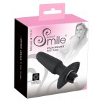 SWEET SMILE - WTYCZKA ANALNA Z 7 TRYBAMI WIBRACJI 14CM CZARNA