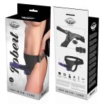 ROBERT - UPRZĄŻ STRAP-ON Z NATURALNYM FIOLETOWYM PENISEM 19 X 3.9CM
