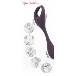 PODWÓJNY STEROWANY WIBRATOR DLA PAR - FIOLETOWY