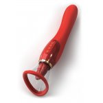 WIBRATOR 3IN1 STYMULUJE PUNKT G I ŁECHTACZKE + FUNKCJA SSANIA 