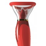 WIBRATOR 3IN1 STYMULUJE PUNKT G I ŁECHTACZKE + FUNKCJA SSANIA 