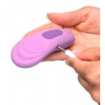 WIBRATOR PŁASKI ZE STYMULACJĄ ŁECHTACZKI 9CM