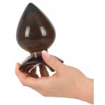 YOU2TOYS - KOREK ANALNY W KSZTAŁCIE STOŻKA CZARNY 13CM