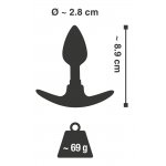 YOU2TOYS - METALOWA WTYCZKA ANALNA MAŁA(8,9CM)