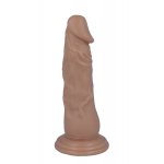 REALISTYCZNY PENIS DILDO Z PRZYSSAWKĄ 16,6CM CIELISTY 
